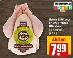 REWE Nature & Respect Frische Freiland-Hähnchen Angebot