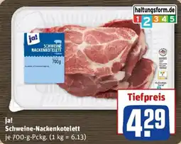 REWE ja! Schweine-Nackenkotelett Angebot