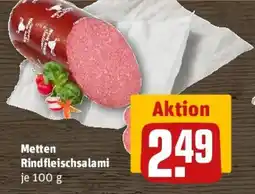 REWE Metten Rindfleischsalami Angebot