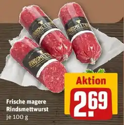 REWE Frische magere Rindsmettwurst Angebot