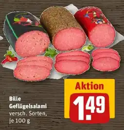 REWE Bille Geflügelsalami Angebot