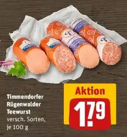 REWE Timmendorfer Rügenwalder Teewurst Angebot