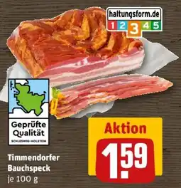 REWE Timmendorfer Bauchspeck Angebot