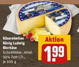 REWE Käserebellen König Ludwig Bierkäse Angebot