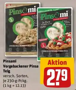 REWE Pinsami Vorgebackener Pinsa Teig Angebot