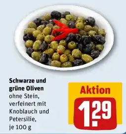 REWE Schwarze und grüne Angebot
