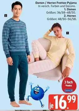 Marktkauf Damen/Herren Frottee-Pyjama Angebot