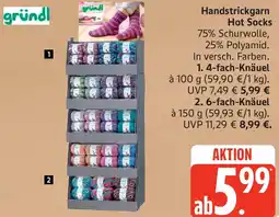 Marktkauf gründl Handstrickgarn Hot Socks Angebot