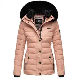 Netto Marken-Discount NAVAHOO Damen Warme Steppjacke Winterjacke mit weicher Kunstfell-Kapuze Milianaa Angebot