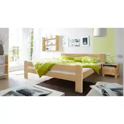 Netto Marken-Discount TiCAA Massivholz Einzelbett Bert Kiefer Natur Angebot