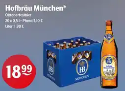 Getränke Hoffmann Hofbräu München* Oktoberfestbier Angebot