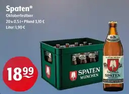 Getränke Hoffmann Spaten Oktoberfestbier Angebot