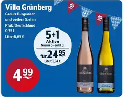 Getränke Hoffmann Villa Grünberg Grauer Burgunder Angebot