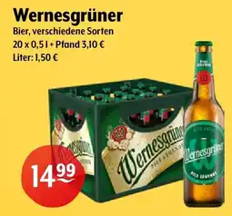 Getränke Hoffmann Wernesgrüner Bier Angebot