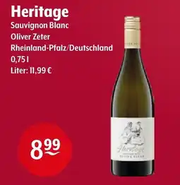 Getränke Hoffmann Heritage Sauvignon Blanc Oliver Zeter Angebot