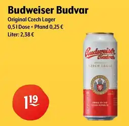 Getränke Hoffmann Budweiser Budvar Original Czech Lager Angebot