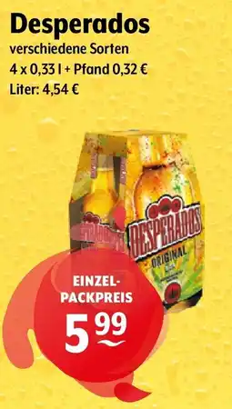 Getränke Hoffmann Desperados Angebot