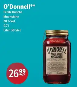 Getränke Hoffmann O'Donnell Pralle Kirsche Moonshine Angebot
