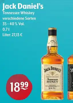 Getränke Hoffmann Jack Daniel's Tennessee Whiskey Angebot