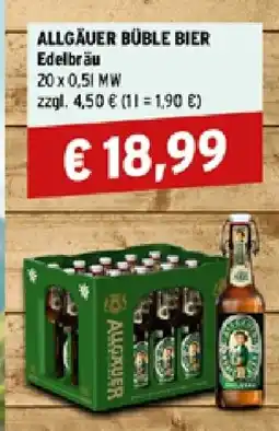 Getränke Hoffmann ALLGÄUER BÜBLE BIER Edelbräu Angebot
