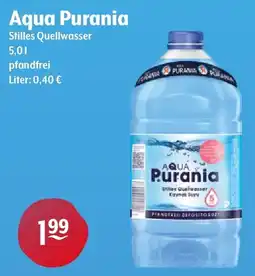 Getränke Hoffmann Aqua Purania Stilles Quellwasser Angebot