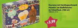 Mix Markt Eiscreme mit Vanillegeschmack Plombir im Waffelbecher Angebot