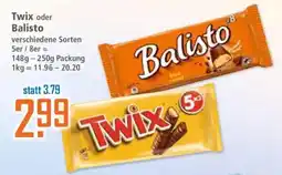 Klaas und Kock Twix oder Balisto Angebot