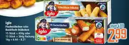 Klaas und Kock iglo Fischstäbchen oder Backfisch-Stäbchen Angebot