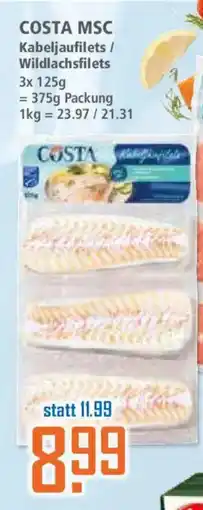 Klaas und Kock COSTA MSC Kabeljaufleets / Wildlachsfilets Angebot