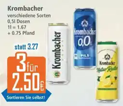 Klaas und Kock Krombacher verschiedene Sorten Angebot