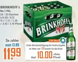 Klaas und Kock BRINKHOFF's No.1 Pils Angebot