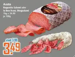Klaas und Kock Aoste Baguette Salami Angebot