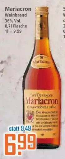 Klaas und Kock Mariacron Weinbrand Angebot