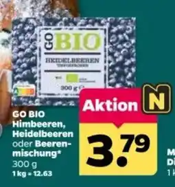 Netto GO BIO Himbeeren, Heidelbeeren oder Beerenmischung Angebot