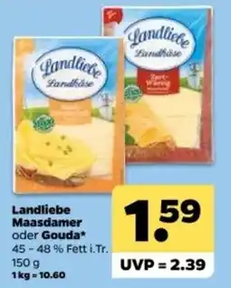 Netto Landliebe Maasdammer oder Gouda Angebot