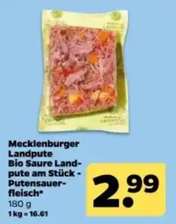 Netto Mecklenburger Landpute Bio Saure Landpute am Stück - Putensauерfleisch* Angebot
