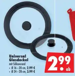 Mäc Geiz Universal Glasdeckel mit Silikonrand Angebot