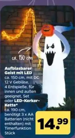 Netto Aufblasbarer Geist mit LED Angebot