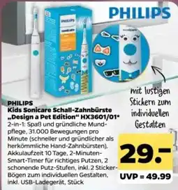 Netto PHILIPS Kids Sonicare Schall-Zahnbürste „Design a Pet Edition“ Angebot