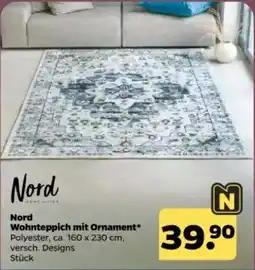 Netto Nord Wohnteppich mit Ornament* Angebot