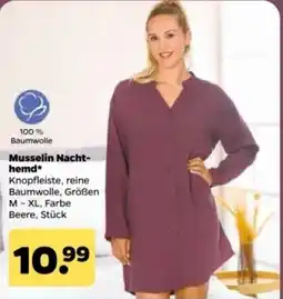Netto Musselin Nachthemd* Angebot