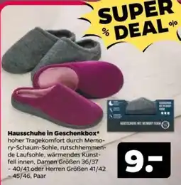Netto Hausschuhe in Geschenkbox* Angebot