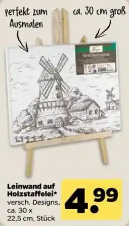 Netto Leinwand auf Holzstaffelei* Angebot