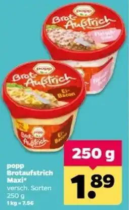 Netto popp Brotaufstrich Maxi Angebot
