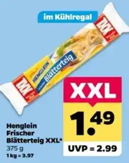 Netto Henglein Frischer Blätterteig XXL Angebot