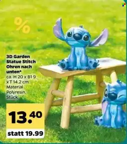 Netto 3D Garden Statue Stitch Ohren nach unten* Angebot