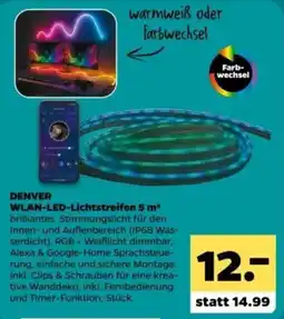 Netto DENVER WLAN-LED-Lichtstreifen 5 m* Angebot