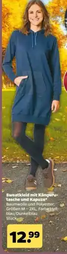 Netto Sweatkleid mit Kängurutasche und Kapuze Angebot
