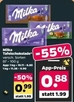 Netto Milka Tafelschokolade Angebot