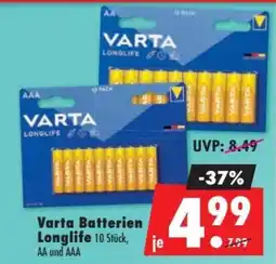 Mäc Geiz Varta Batterien Longlife Angebot